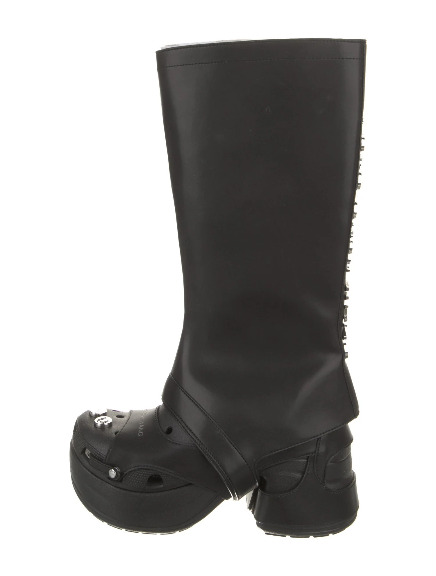 X Crocs Rubber Studded Accents Boots | The RealReal