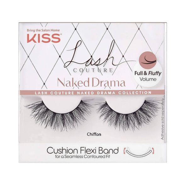 Kiss Lash Couture Naked Drama Fake Eyelashes - Chiffon - 1 Pair | Target