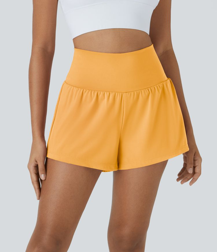 Women’s SoftlyZero™ Airy Super High Waisted Cool Touch Yoga Shorts with Pockets - Halara | HALARA