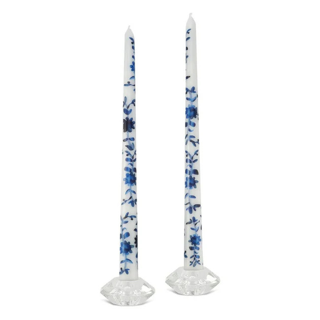 Chinoiserie Taper Candle - Set of 2 | Cailini Coastal
