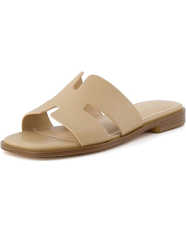 CUSHIONAIRE Women's Voyage slide sandal +Memory Foam, Wide Widths Available | Amazon (US)
