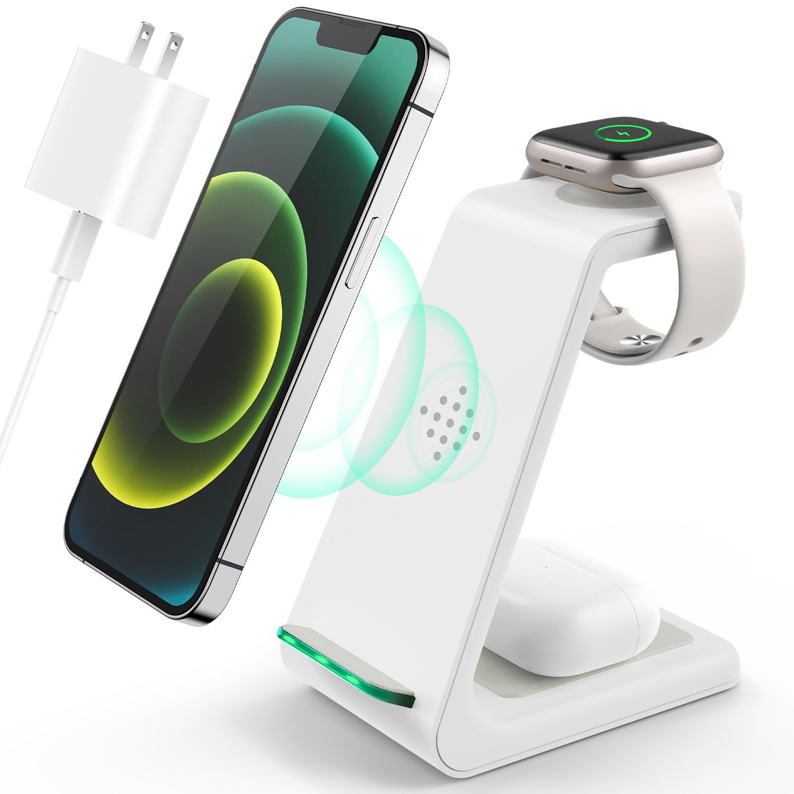 3 in 1 Wireless Charging Station, 2025 Upgraded Fast Desk Charger Station for iPhone 17 16 15 14 ... | Amazon (US)