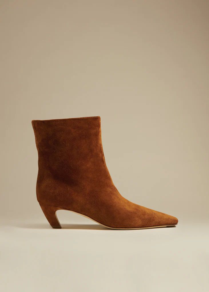 The Arizona Boot in Caramel Suede | Khaite