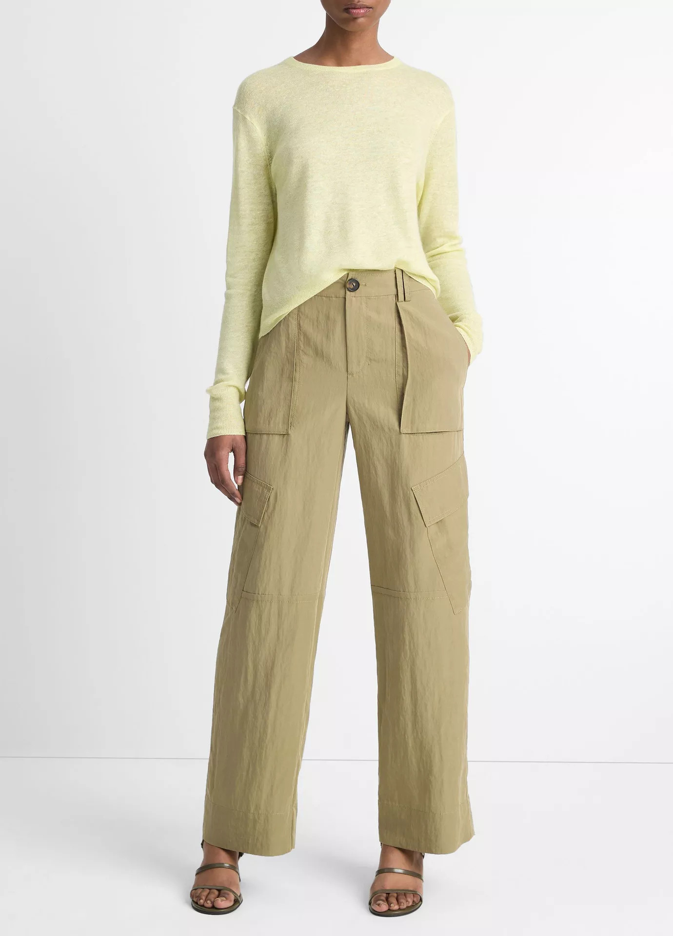 Mid-Rise Fluid Cargo Trouser | Vince LLC