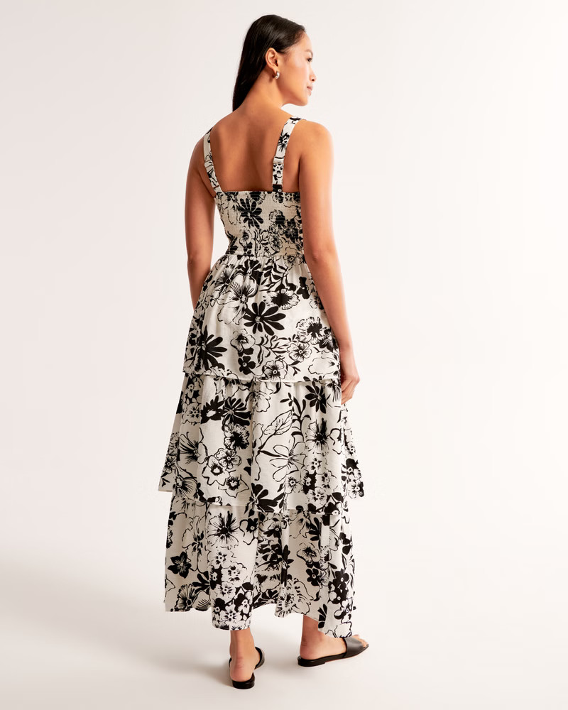 The A&F Emerson Tiered Maxi Dress | Abercrombie & Fitch (US)