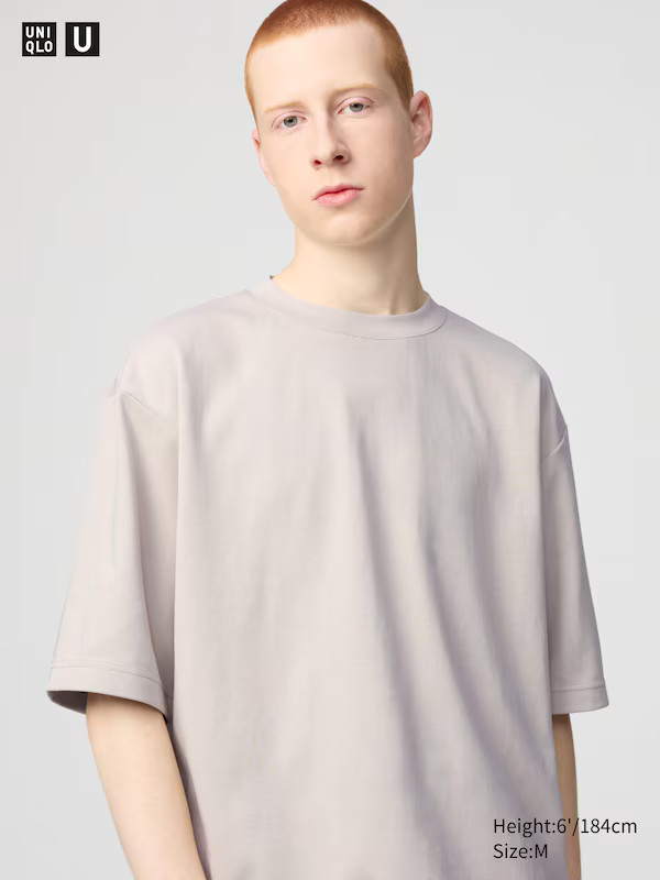AIRism Cotton Oversized T-Shirt | Half-Sleeve | UNIQLO (US)