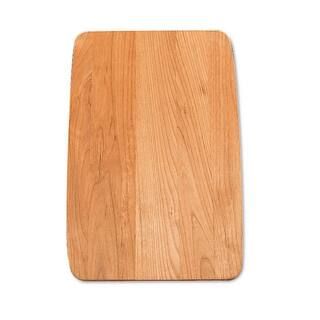 Blanco Diamond 17.5 in. x 11.5 in. Rectangular Wood Cutting Board, Brown | The Home Depot