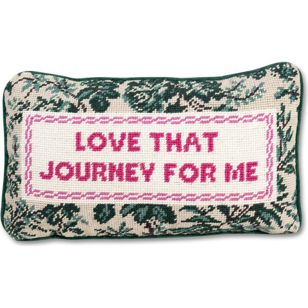 Love That Journey Needlepoint Pillow | Maisonette
