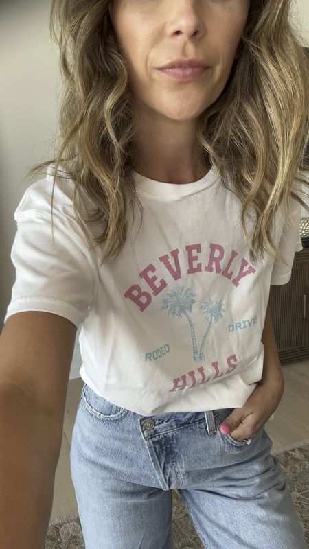 This Beverly Hills rodeo drive tee is so soft! I got my true size! 

#LTKstyletip