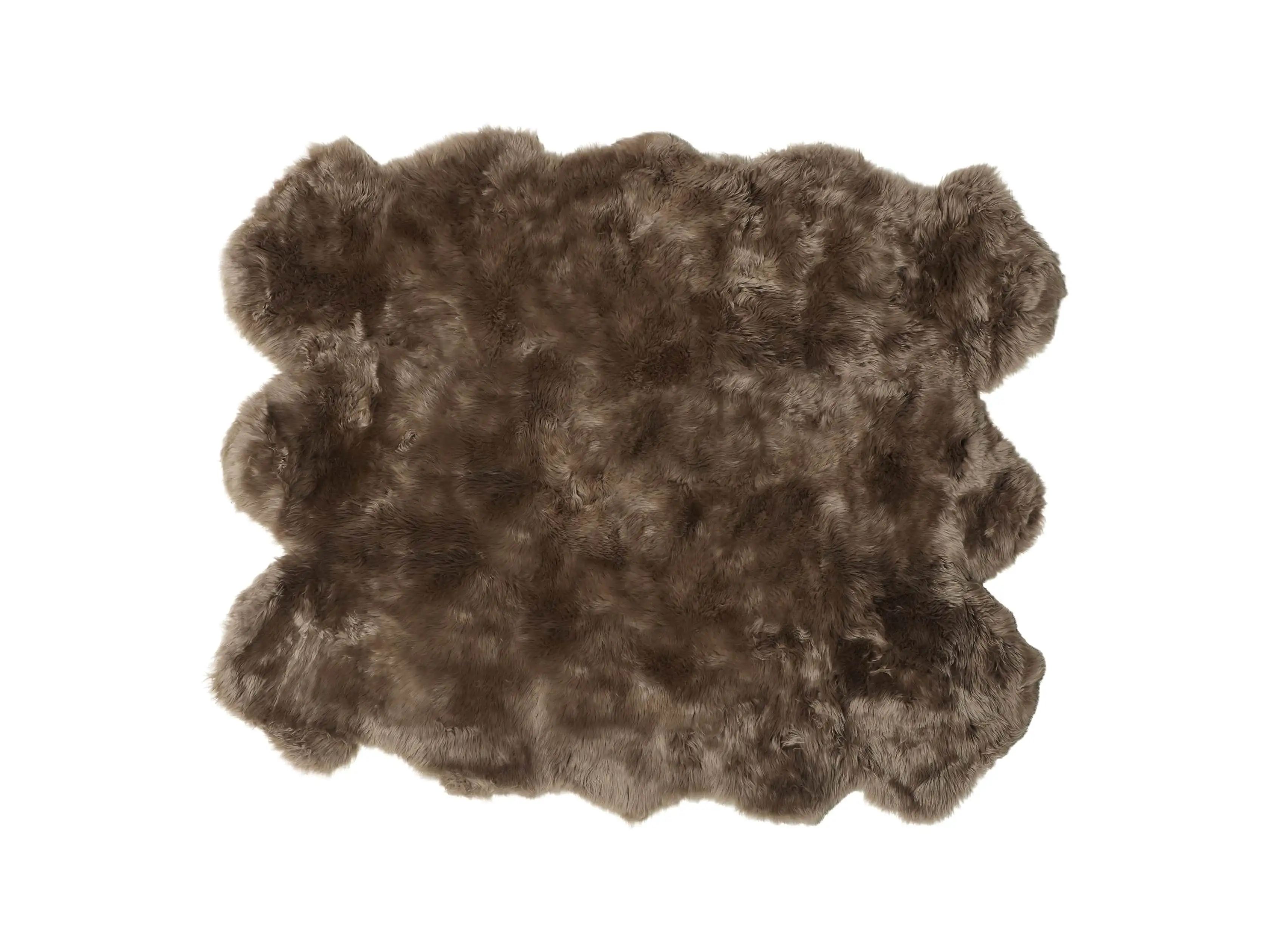Sheepskin Wool Rug in Taupe | Arhaus