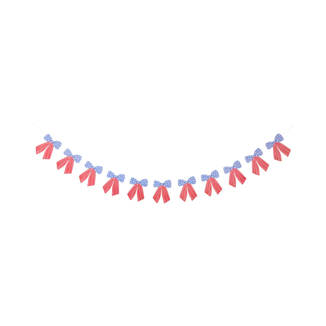 Stars and Stripes Bow Banner | My Mind's Eye