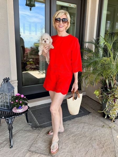
If it’s hot where you are and you want to wear shorts on Memorial Day weekend, this is how you do it. 

A chic linen short set looks elegant but not stuffy. I loved this vibrant red linen eyelet top and matching pull-on scalloped shorts. The top and shorts are both from the @loft and are both marked down. 


#LTKOver40 #LTKSeasonal