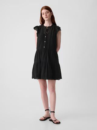 Textured Crinkle Crochet Mini Dress | Gap (US)