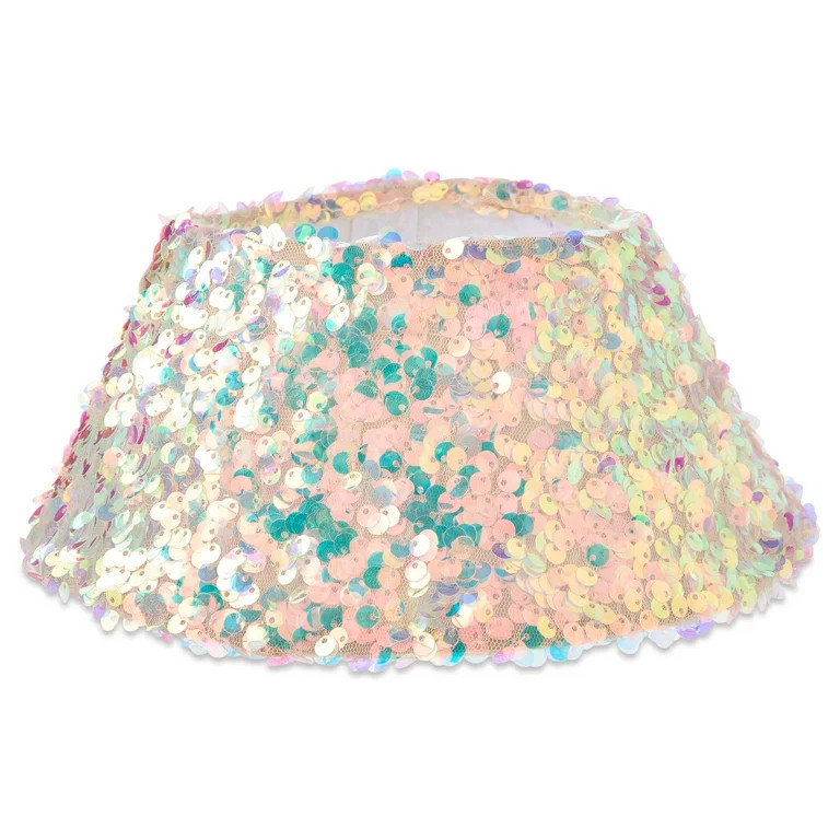 Multicolor Sequin Fabric Mini Christmas Tree Stand Band, 9" x 4", by Holiday Time | Walmart (US)