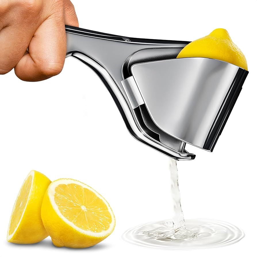 Lemon Squeezer Stainless Steel - Strong Bend & Rust Resistant Flat Lemon Juicer Manual, Easy To U... | Amazon (US)