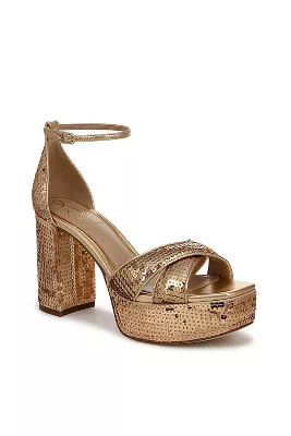 Sam Edelman Jullian Sequin Platform Heels | Anthropologie (US)