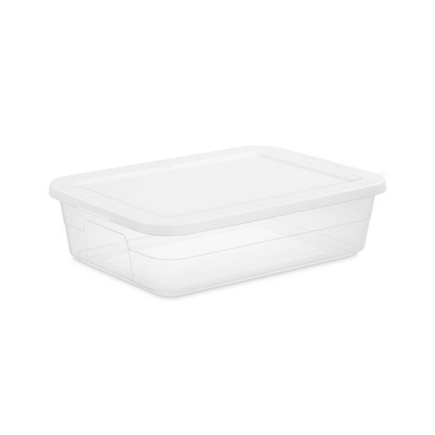 28qt Clear Under Bed Storage Box White - Room Essentials™ | Target