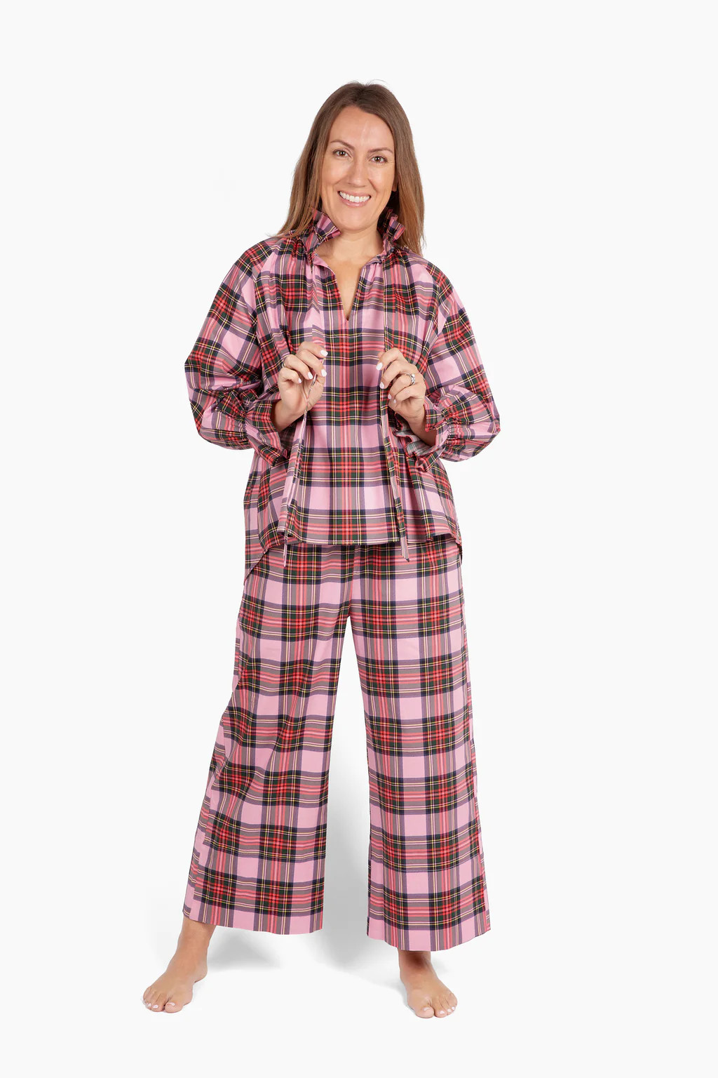 Juliette Lounge Set - Merry Plaid | Quiet Culture