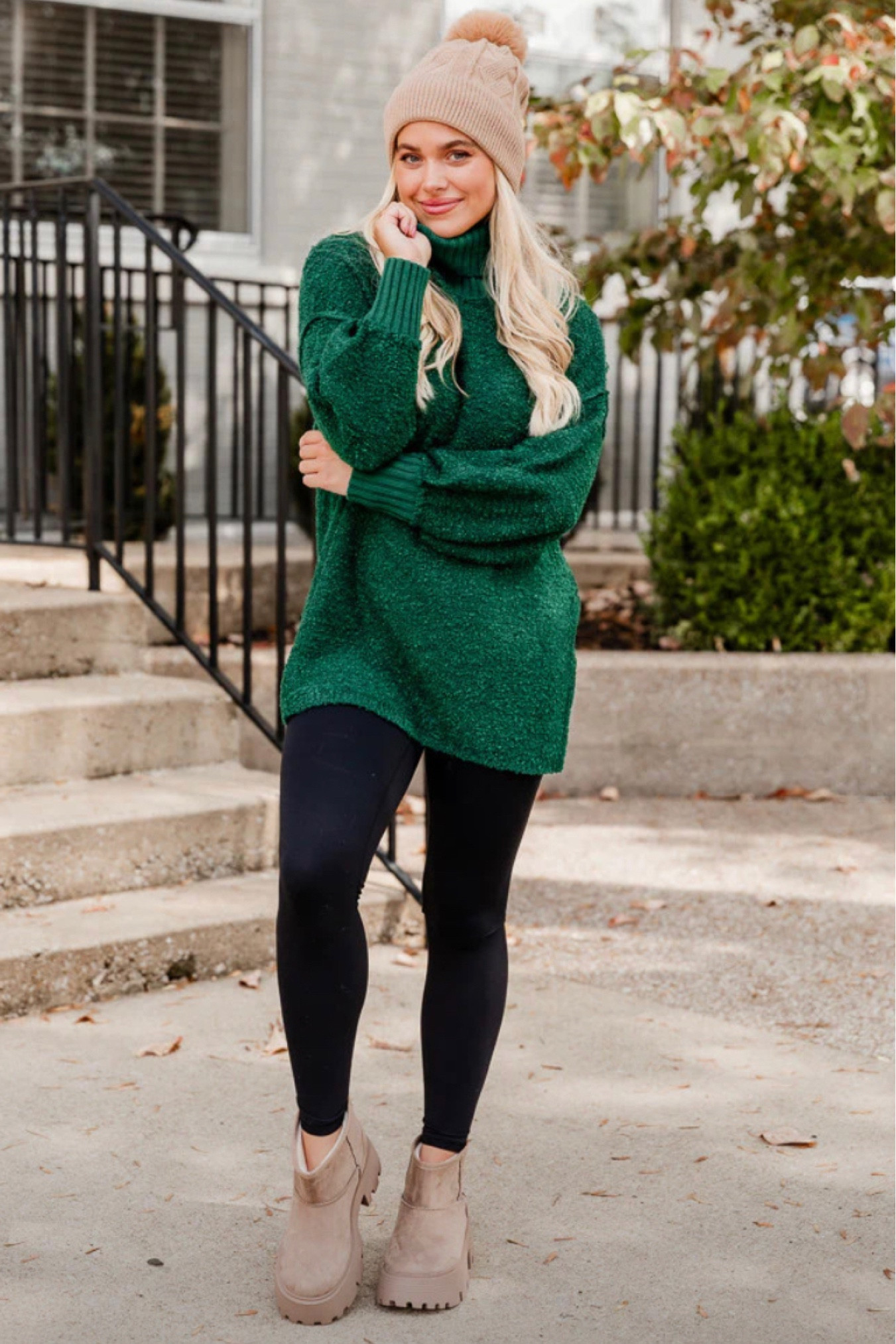 Hunter Green Sweater Dress