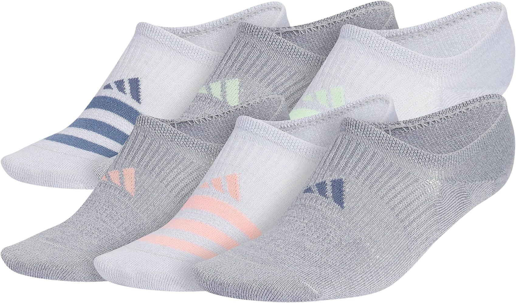 adidas womens Superlite 3.0 Super No Show Athletic Socks (6-pair) Ultra Low-profile With Targeted... | Amazon (US)