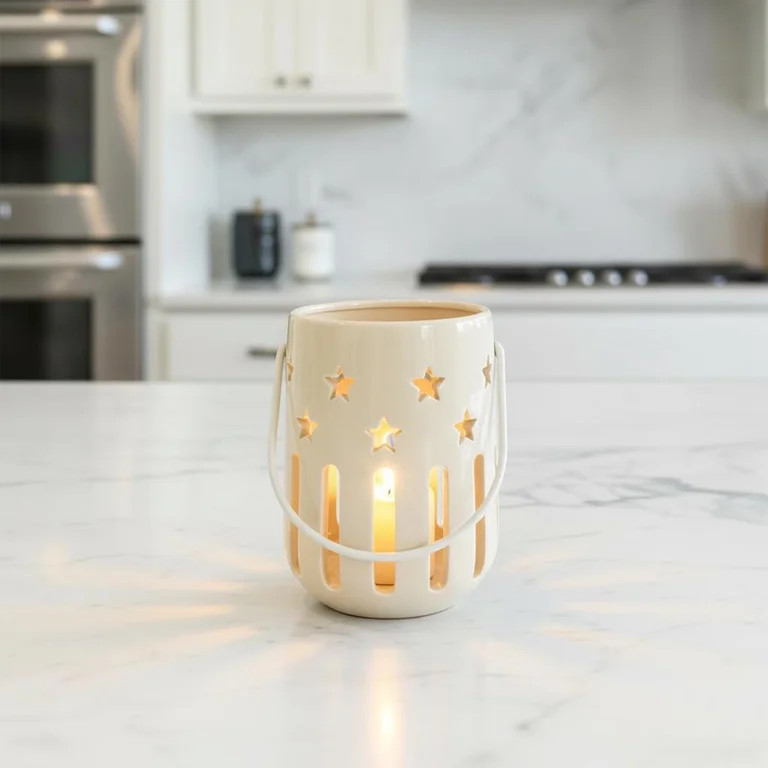 Star Lantern, White, 6.25", Patriotic by Way To Celebrate | Walmart (US)
