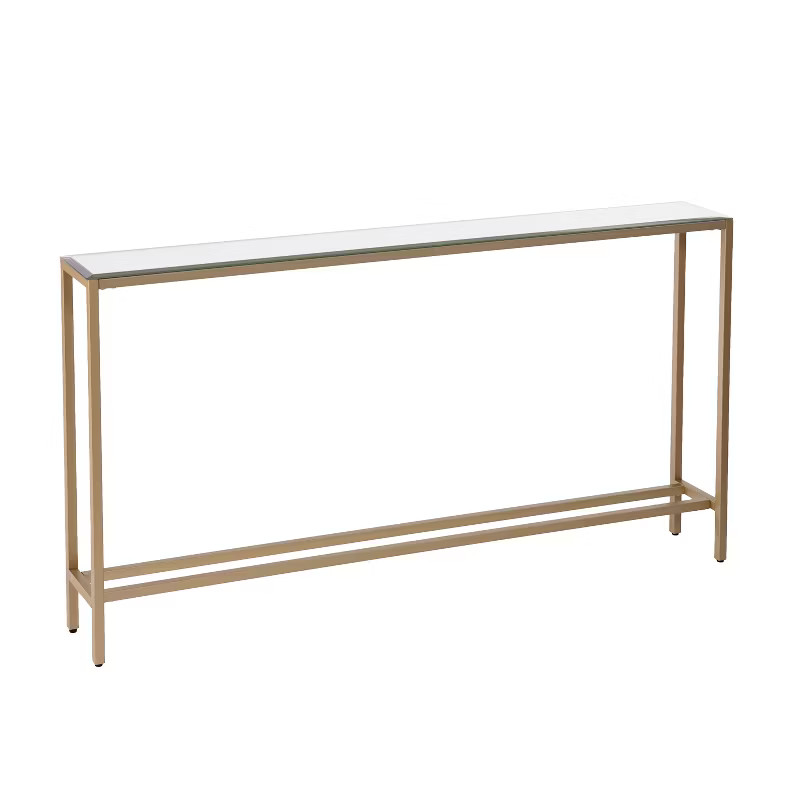 Dillard Narrow Long Console Table Deep Gold - Aiden Lane | Target