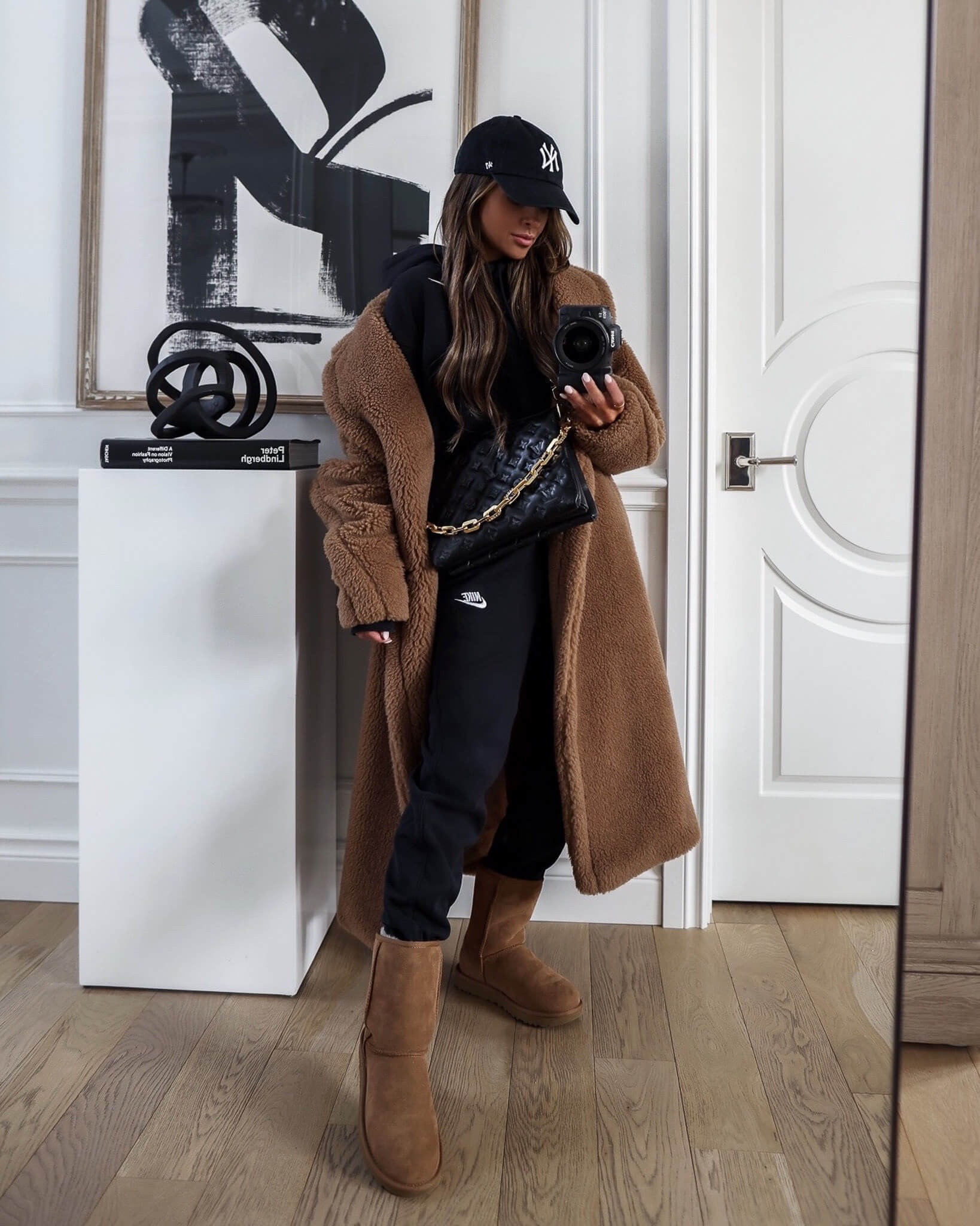 Winter outfit ideas
Teddy bear coat
Nike sweatpants 
Nike hoodie
Ugg boots 



#LTKstyletip #LTKunder100 #LTKSeasonal