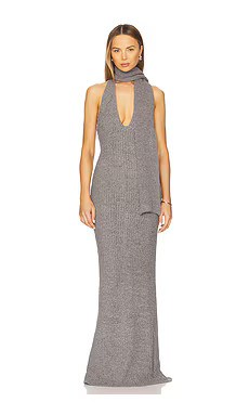 Aya Muse Eden Dress in Slate Gray from Revolve.com | Revolve Clothing (Global)
