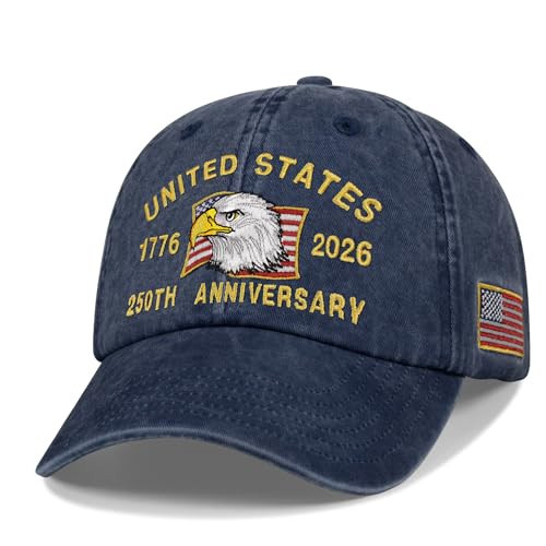 250 Anniversary USA Hat,Embroidered United States 250 Year American Anniversary Baseball Cap | Amazon (US)