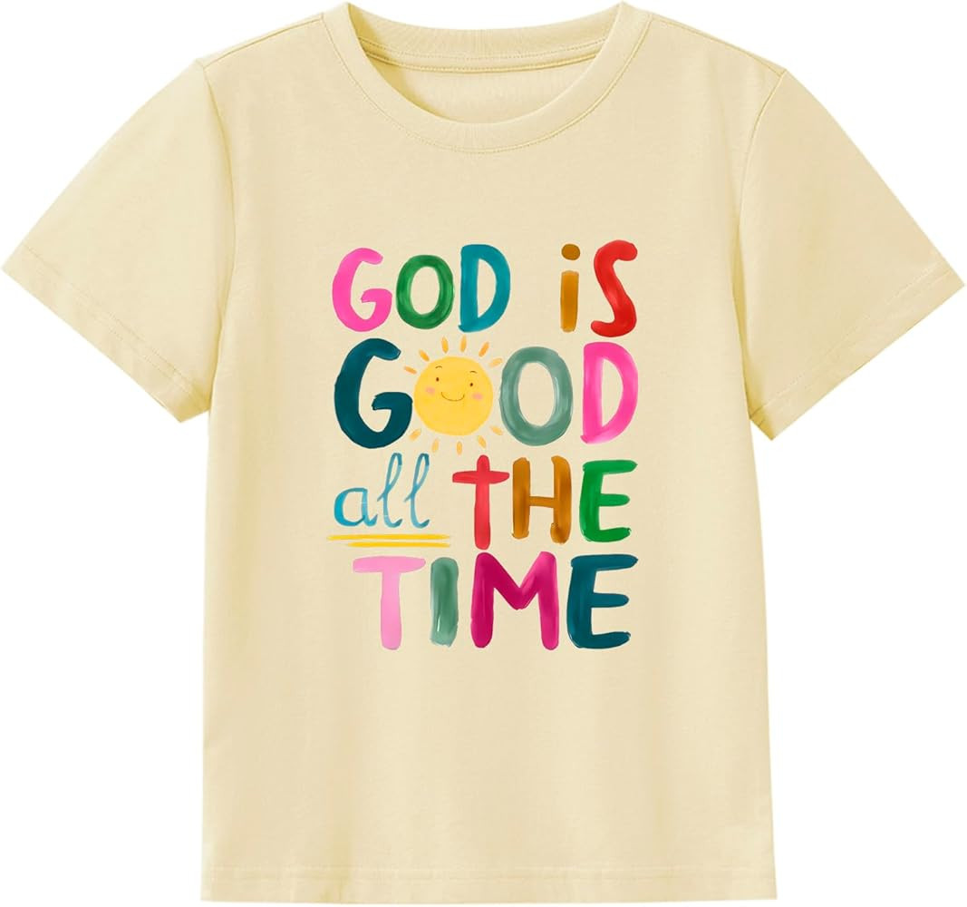 Kids Christian Shirt Toddler Created with a Purpose Shirt Boys Girls Bible Verse Religious Clothe... | Amazon (US)