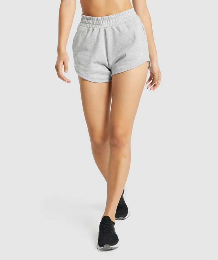 Gymshark Training Sweat Shorts - Light Grey Marl | Gymshark US