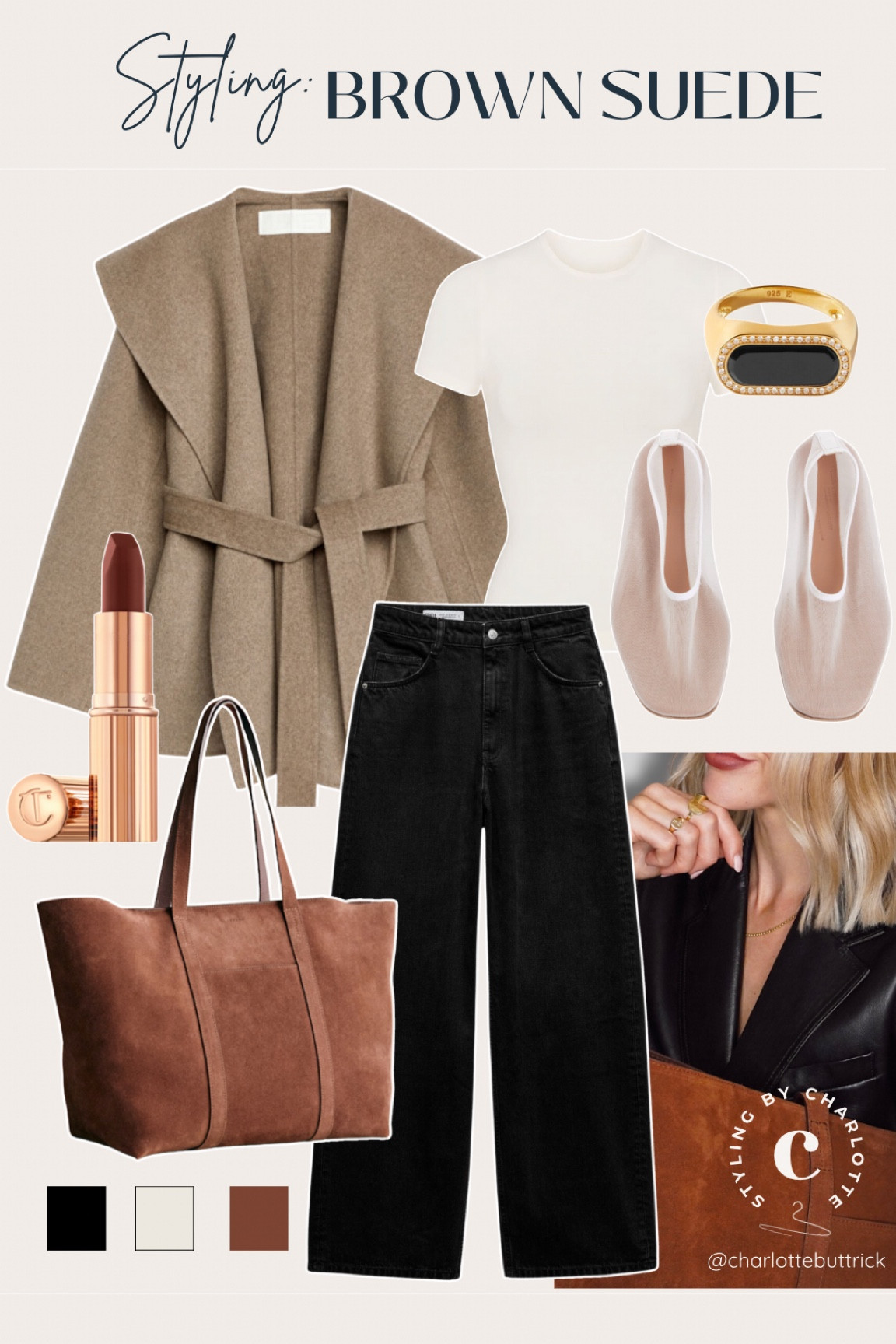 Brown suede handbag outfit - styling chocolate suede tote bag - Sezane gabin bag - autumn outfit 2024 (get 15% off Edge of Ember with code ‘CHARLOTTE15’ *pr) 

#LTKstyletip #LTKbag #LTKautumn