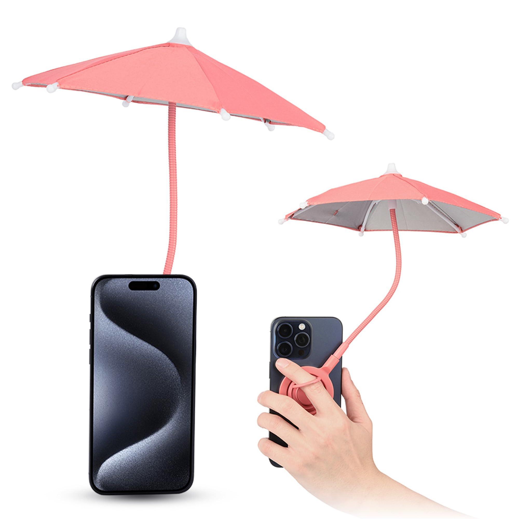 Phone Umbrella for Sun, Magnetic Cellphone Sunshade Shield Umbrella, Universal Phone Umbrella Sun... | Amazon (US)
