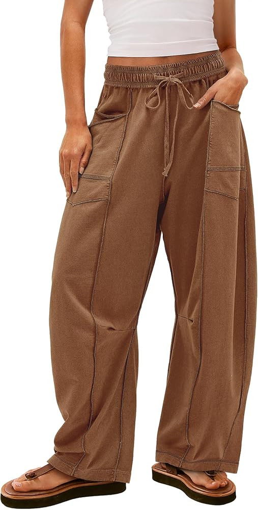Yanekop Women's Baggy Wide Leg Palazzo Pants | Amazon (US)