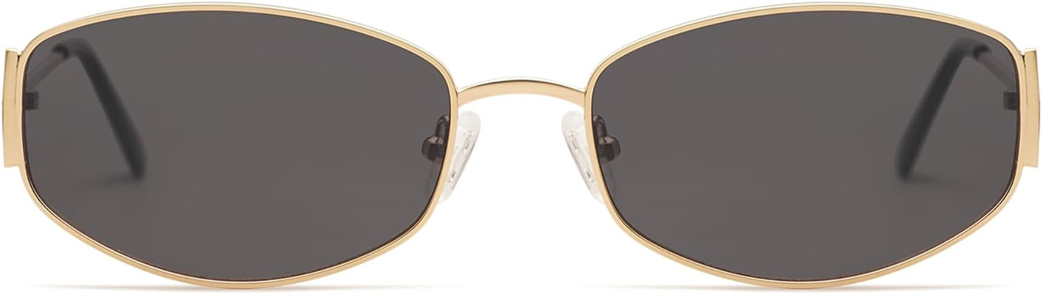 Appassal Retro Oval Sunglasses For Women Men Hexagonal Rectangle Metal Frame Sun Glasses AP3625 | Amazon (US)