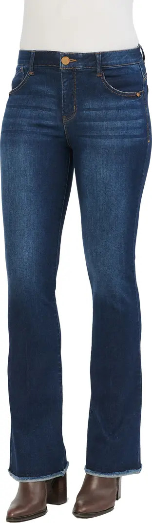 Wit & Wisdom Ab-Solution Bootcut Raw Hem High Rise Jeans | Nordstrom | Nordstrom