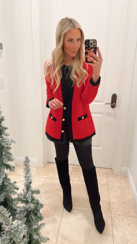 Grab this blazer for all your holiday gatherings - it is PERFECT! Runs tts,  I take the small! 

#LTKstyletip #LTKSeasonal