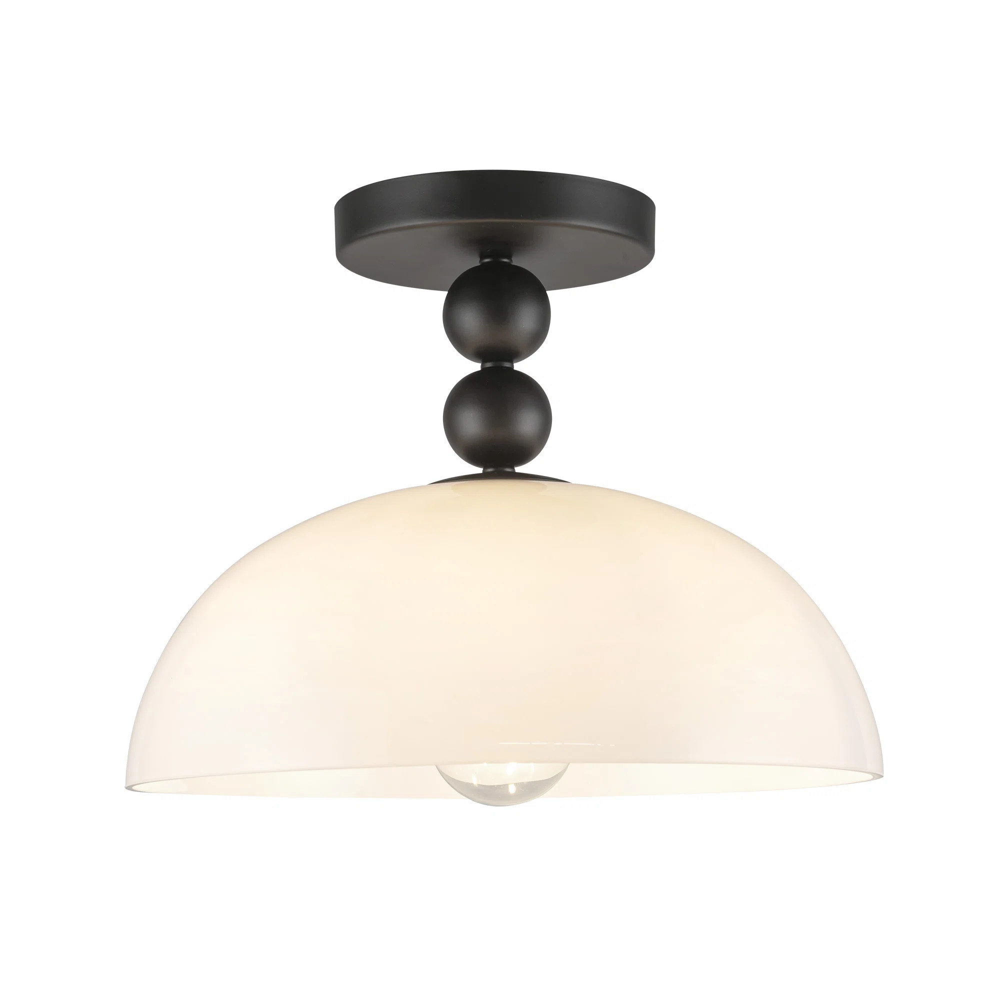 Paisley Glass Semi Flush Mount | Wayfair North America