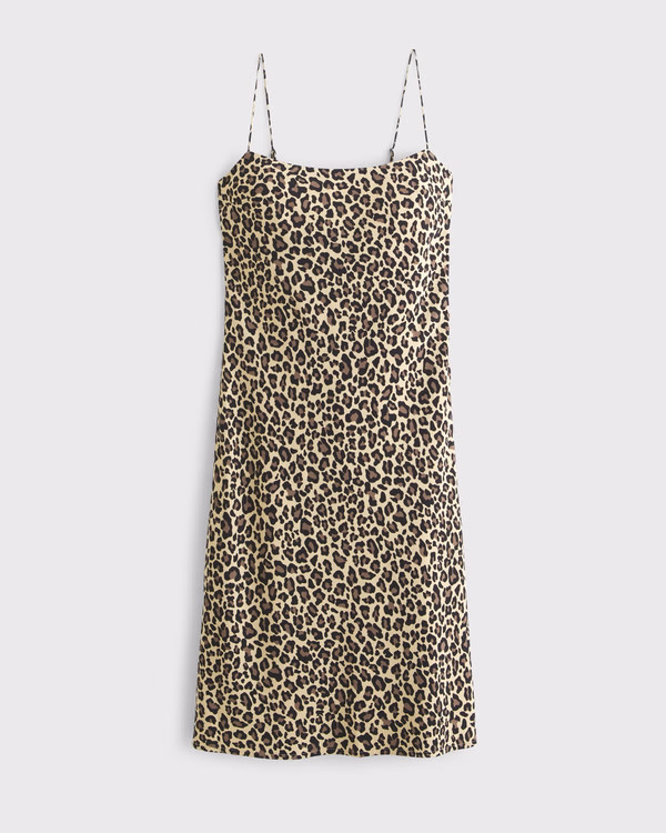 Knee-Length Slip Dress | Abercrombie & Fitch (US)