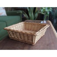 Large Woven Wicker Basket | Boho Farmhouse | Etsy (US)