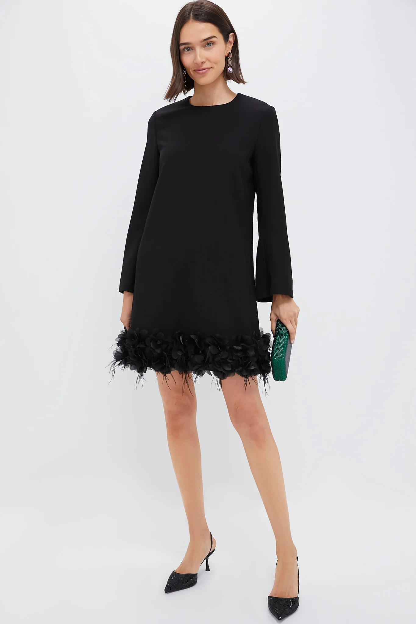 Organza and Feather Trim Dalia Dress | Tuckernuck (US)
