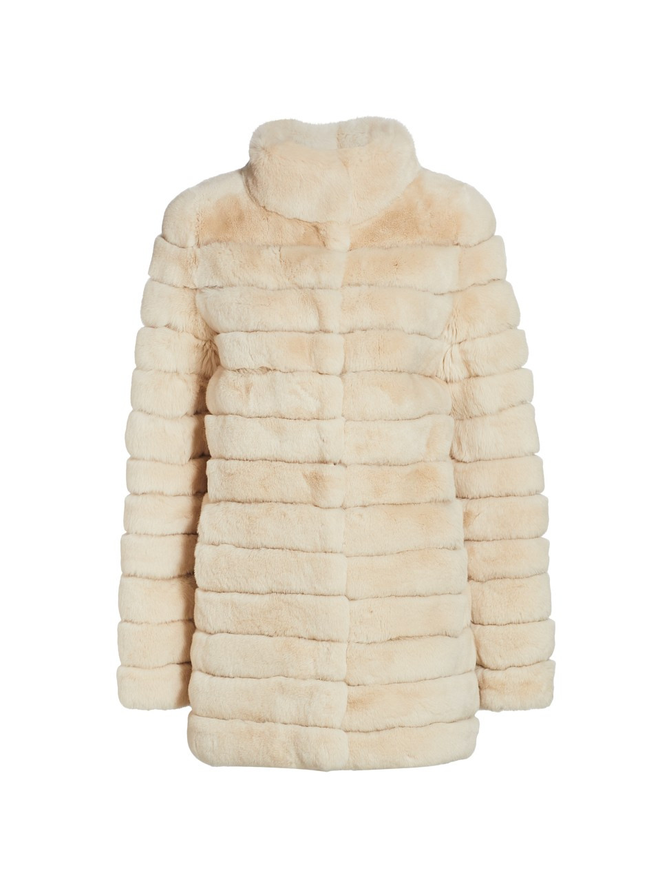 The Fur Salon Women's Julia & Stella For The Fur Salon Sectioned Rabbit Fur Jacket - Cream - Size XS | Saks Fifth Avenue