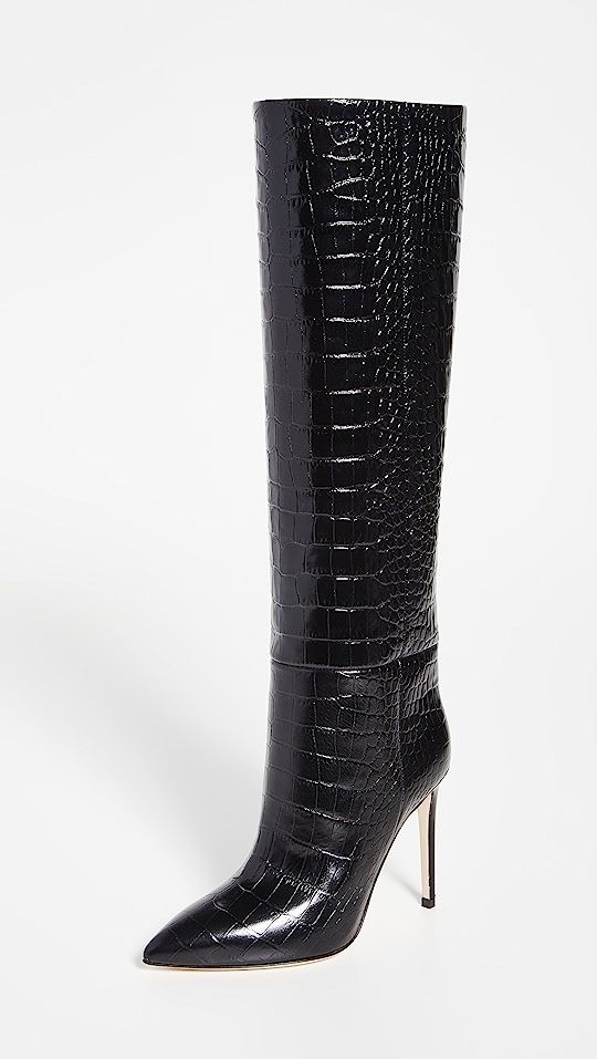 Moc Croco Stiletto Heel Tall Boots | Shopbop