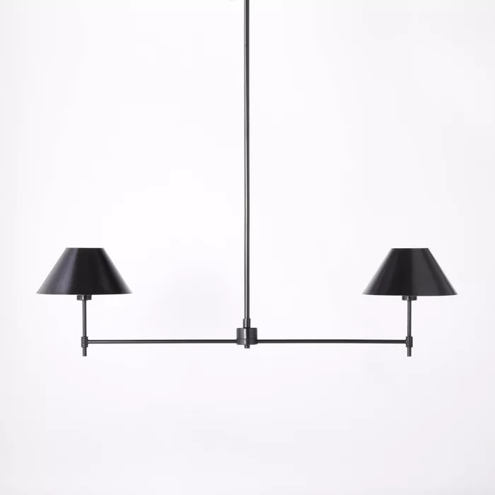Metal Two Arm Shaded Chandelier Ceiling Light - Threshold™ designed with Studio McGee | Target