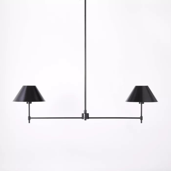 Target/Home/Home Decor/Lamps & Lighting/Ceiling Lights‎Metal Two Arm Shaded Chandelier Ceiling ... | Target