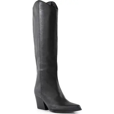 Seychelles Begging You Knee High Western Boot in Black at Nordstrom, Size 6.5 | Nordstrom