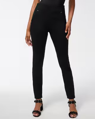 Juliet Ponte Trim Detail Ankle Pants | Chico's