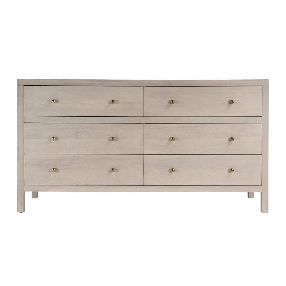 Antique Taupe Six Drawer Dresser | The Well Appointed House, LLC