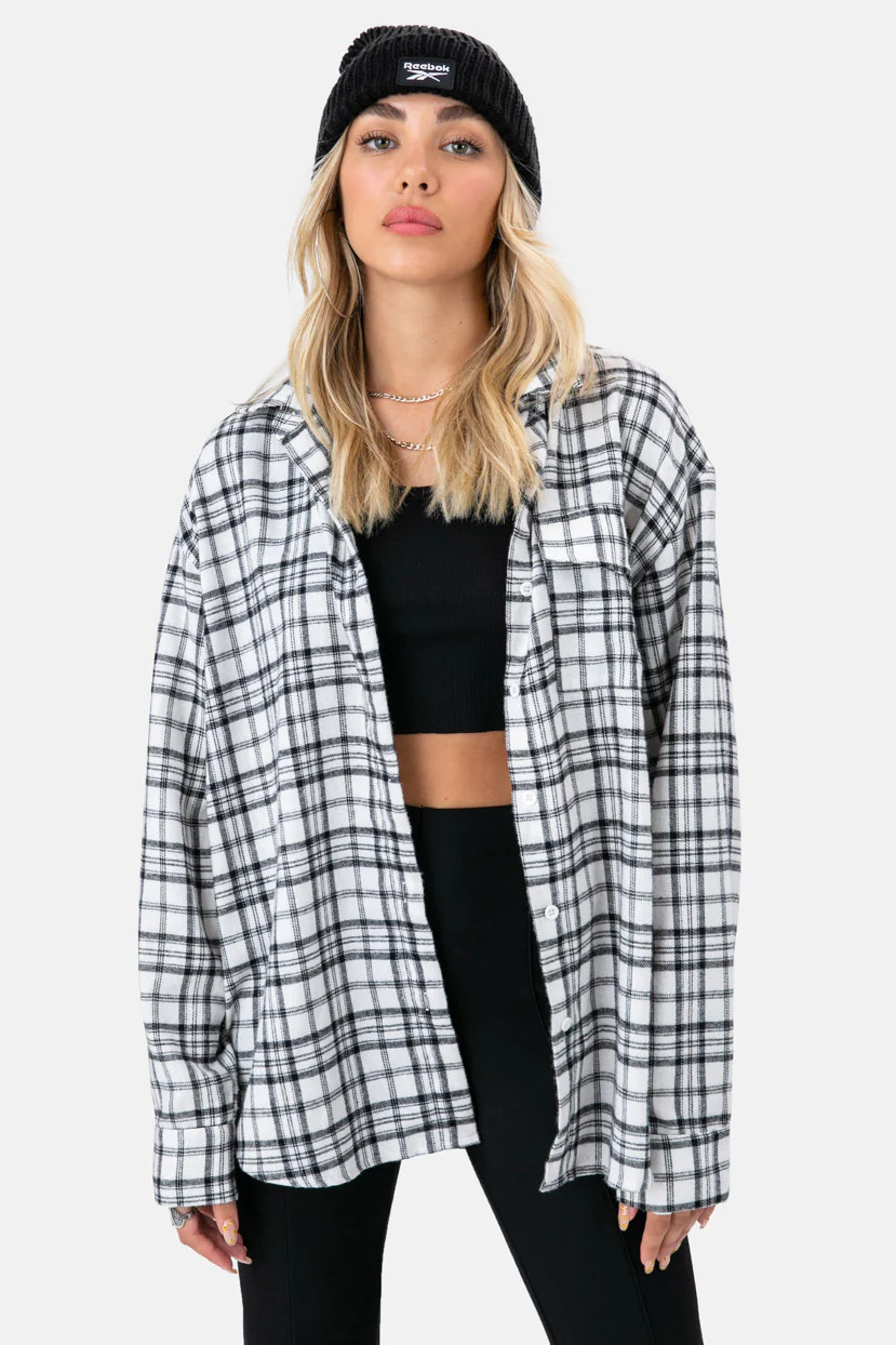 Axel Oversize Plaid Shirt | ADIKA