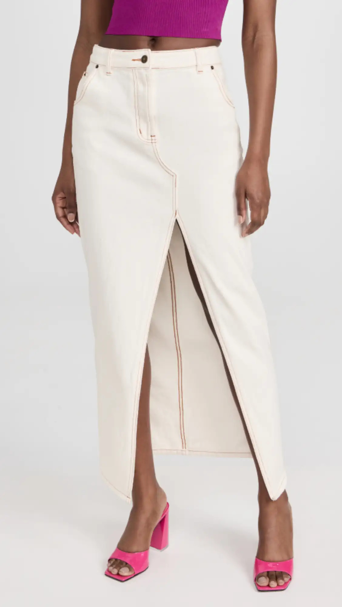 Barbie Split Midi Skirt | Shopbop